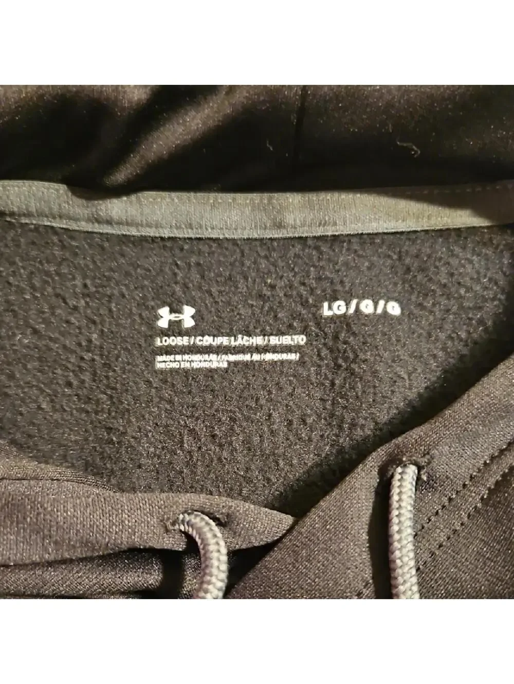 Under Armour Black Loose Fit Hoodie Sweatshirt LG - Picture 2 of 8